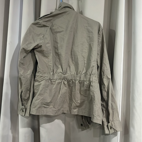 Love Tree Tan Jean Jacket with Utility Style and Structured Collar - Picture 3 of 3